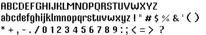 Mister Pixel 16 pt - Regular font