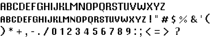 Mister Pixel 16 pt - Small Caps font