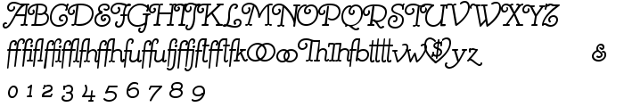 Mistress Script - Alternates font