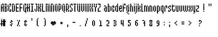 Mixelate font