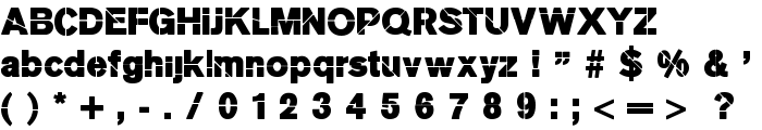 MKStencilsansBlack font