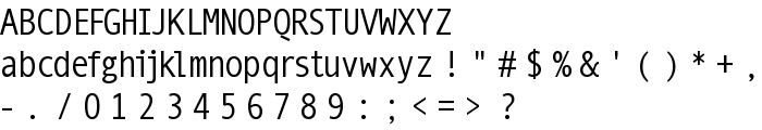 MonoSpatial font