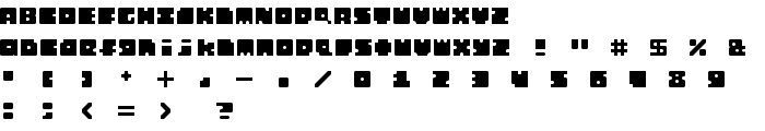 Monosquare Extended Regular font