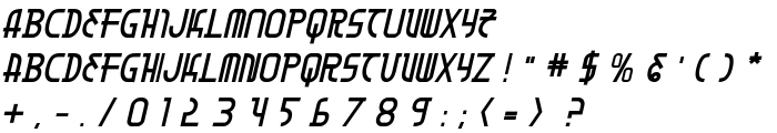 Moon Dart Bold Italic font