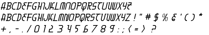 Moon Dart Italic font