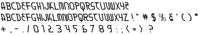 Moon Dart Leftalic font