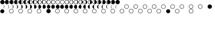 Moon Phases font