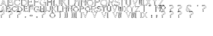 Mosaic_Outline font