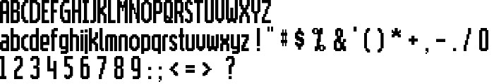 Motorola ScreenType font