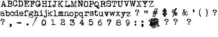 MyUnderwood font