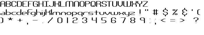 Nanosecond Wide BRK font