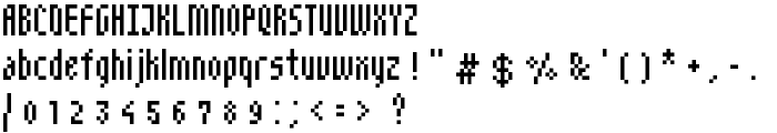 NarrowPix font