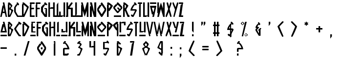 Native Alien font