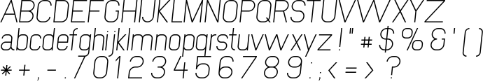 NewMedia Italic font