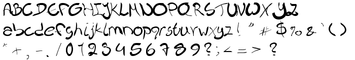 Nieknique font