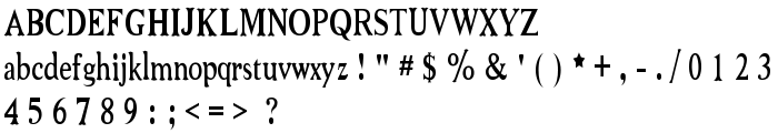 Niew CroMagnon Narrow font