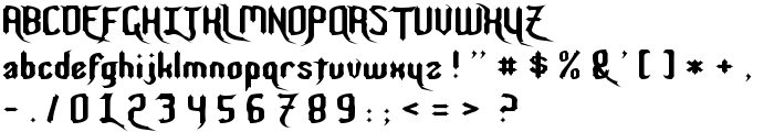 Nightwarrior font