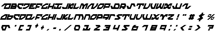 Nightrunner Extra-Condensed Italic font