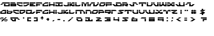 Nightrunner Laser font