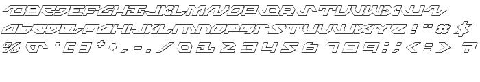 Nightrunner Shadow Italic font