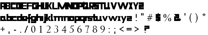 Niiiii-trous font