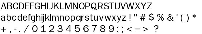 Nonserif-Regular font