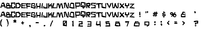 Noodle soup font