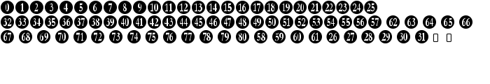 Numberpile-Regular font