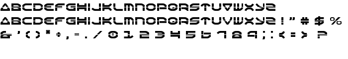 Oberon Laser font