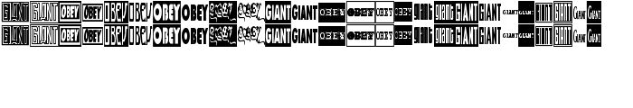 ObeyGiantPosterCondensed font