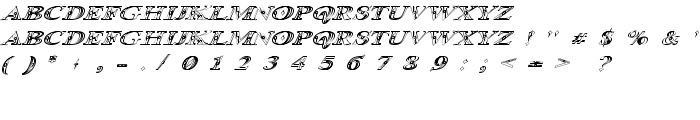 Occoluchi Italic Outline font