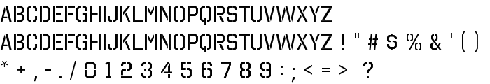 Octin Stencil Free font