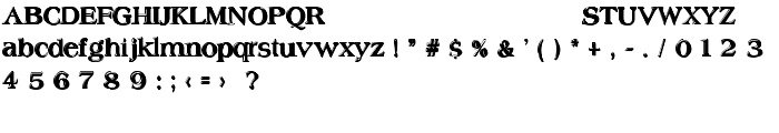 Offset Plain font