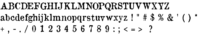 OldNewspaperTypes font