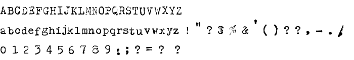 Olivetti Type2 font