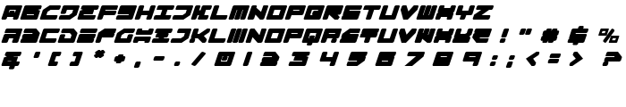 Omega-3 Expanded Italic font