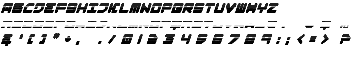Omega-3 Gradient Italic font