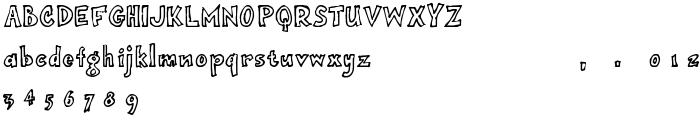 onepunchJim   outline font