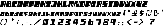 Orthotopes Italic font