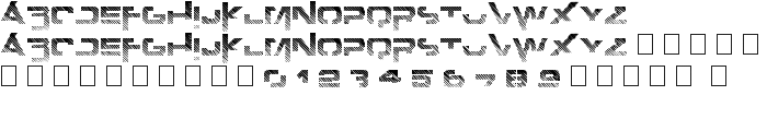 Outer zone B font