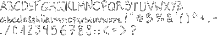 Outlines font