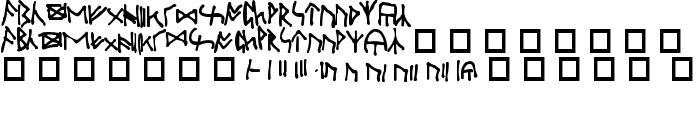 Oxford Runes font