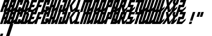 Pablo Normal Narrow Italic font