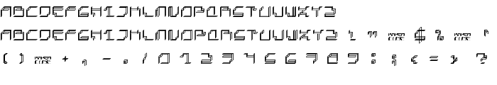 Paper Cube paperRegular font