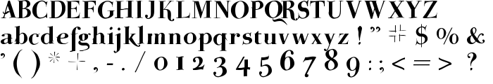 ParmaPetit-HeavySwinging font