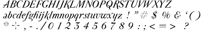 ParmaPetit-Italic font