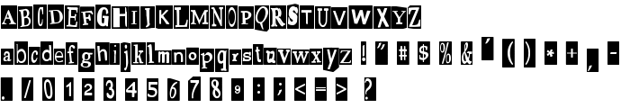 Pauls Ransom Note Font font