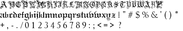 Pauls Swirly Gothic Font font
