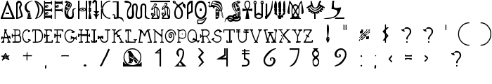 Pegypta font