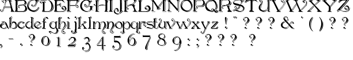 Penshurst_Shadow font